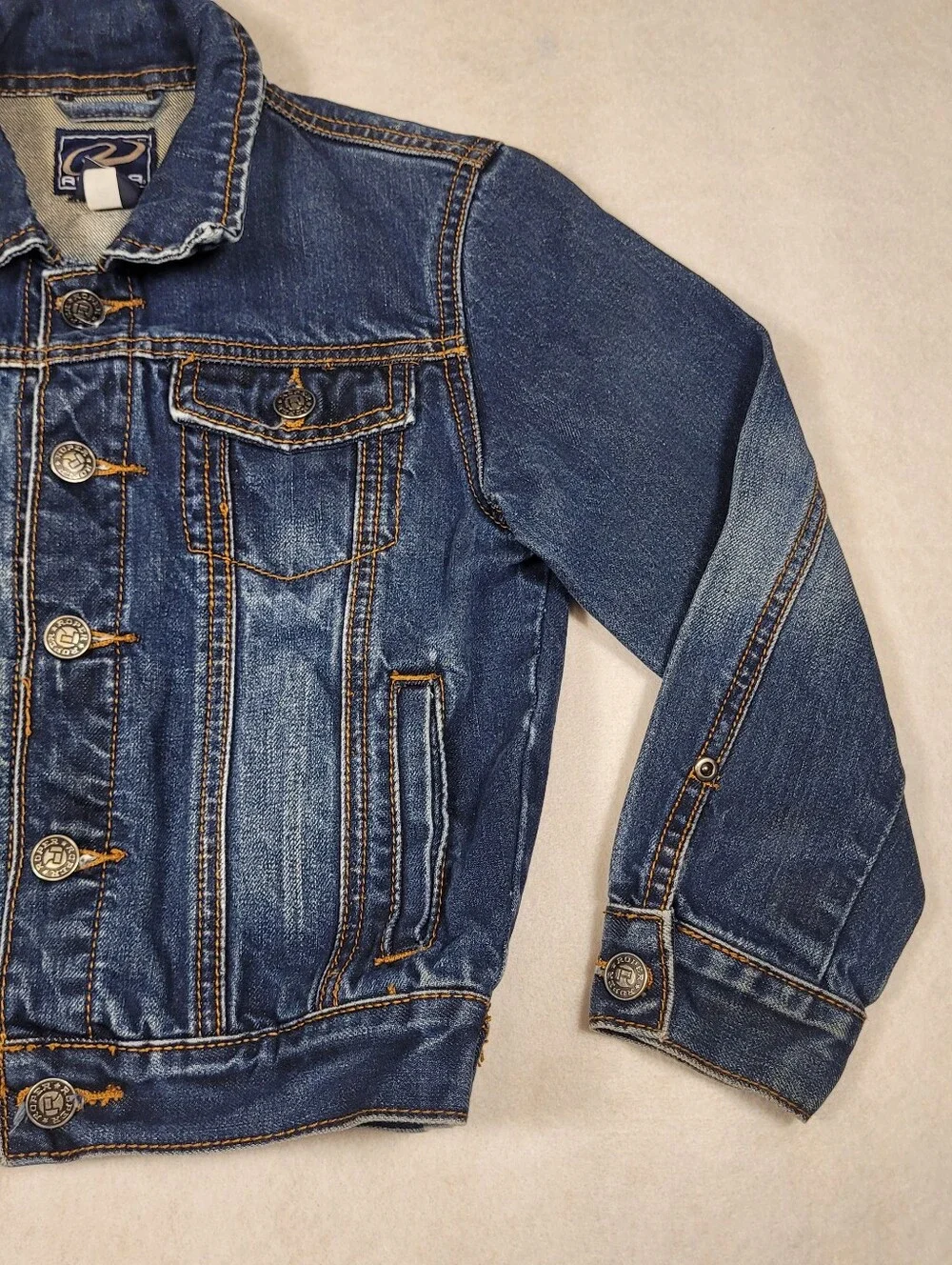 Roper Blue Denim Western Jacket Youth Boys Size Small